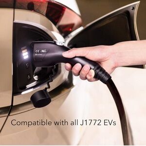 Black Electric Vehicle Charger